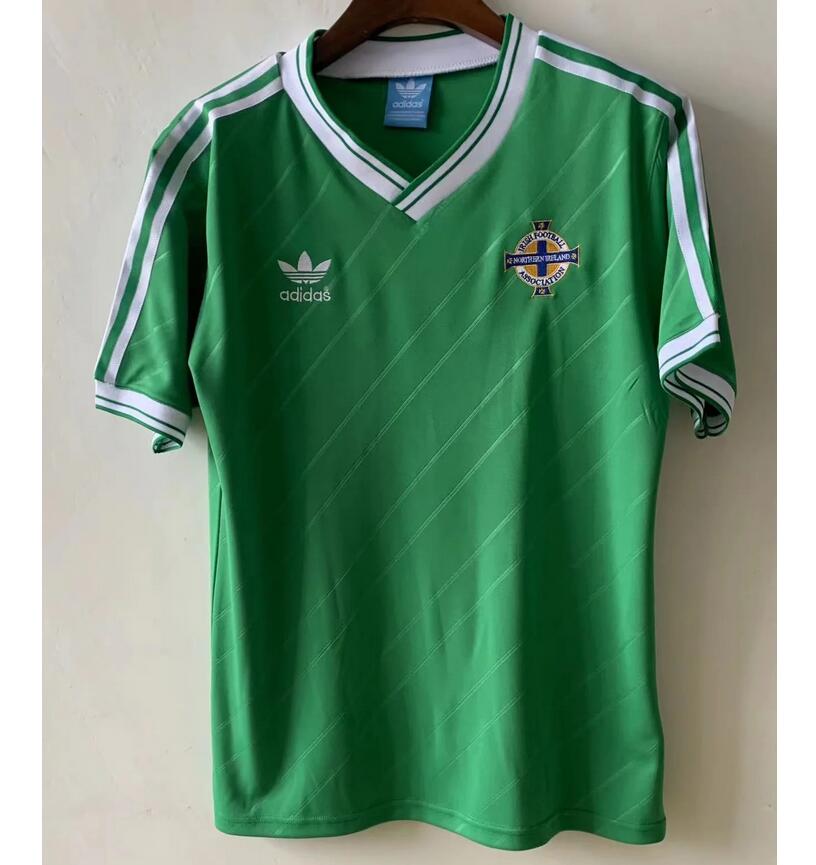 1988 Northern Ireland Retro Home Kit Soccer Jersey